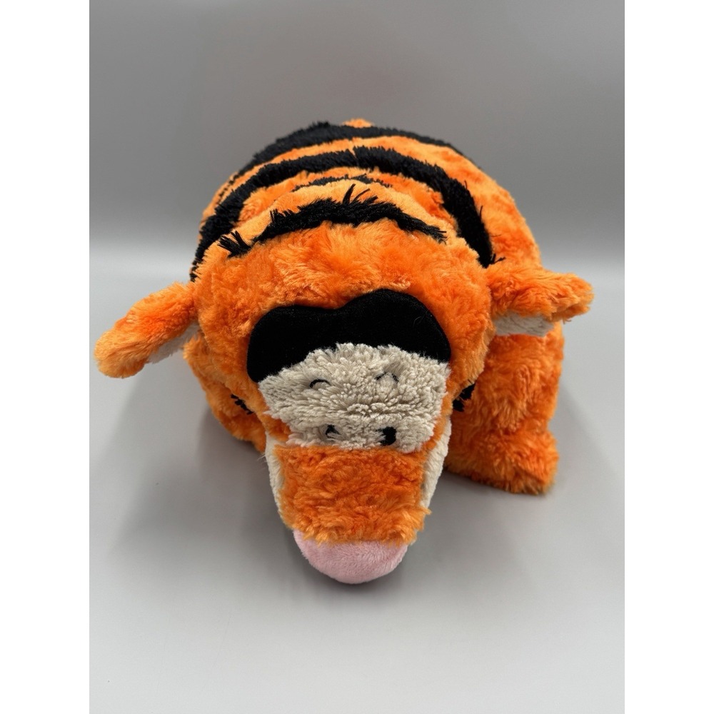 Disney Parks Tigger Pillow Plush Winnie The Pooh Orange Black Tiger Stuffed Toy
